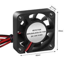4/8PCS 3D Printer Cooling Fan,4010 Blower 40X40 X 10mm Hydraulic Bearing Brushless DC 12v 24v Cooling Fans for 3D Printer