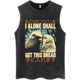 Nothing To Lose Japanese Rat Print Wash Tank Tops Men Women Hip Hop Harajuku Sleeveless T Shirts Loose Casual Cotton Streetwear