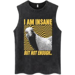 Nothing To Lose Japanese Rat Print Wash Tank Tops Men Women Hip Hop Harajuku Sleeveless T Shirts Loose Casual Cotton Streetwear