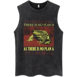 Nothing To Lose Japanese Rat Print Wash Tank Tops Men Women Hip Hop Harajuku Sleeveless T Shirts Loose Casual Cotton Streetwear