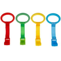 Baby Crib Pull up Rings Baby Walking Exercises Assistant Cot Hanging Rings Baby Bed Stand Up Rings for Playpen Play Gym