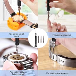 32 pcs Watch Battery Replacement Kit Screwdriver Watch Case Opener Band Replacement Holder Spring Bar Tweezers Tool