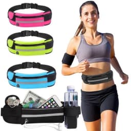 Waterproof Running Waist Bag Canvas Sports Jogging Portable Outdoor Phone Holder Belt Bag Women Men Fitness Sport Accessories