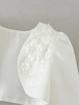 Flower Girls Bolero Accessories Princess Party Wedding Dress Up White Girls Princess Shawl Jacket