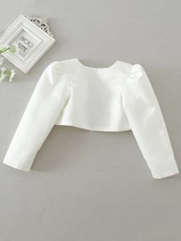 Flower Girls Bolero Accessories Princess Party Wedding Dress Up White Girls Princess Shawl Jacket