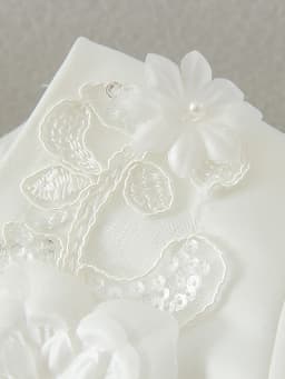 Flower Girls Bolero Accessories Princess Party Wedding Dress Up White Girls Princess Shawl Jacket