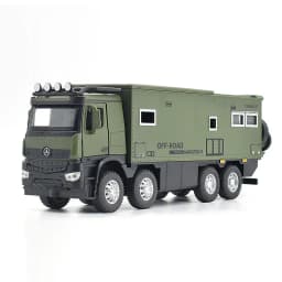 1/24 Nomadism Off-road RV Model Cars Toys Alloy Diecasting Rubber Tires Motor Home Models Light Sound Vehicle Kids Birthday Gift
