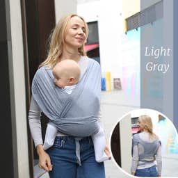 PANGDUBE Ergonomic Baby Wrap Sling Carrier Soft Cotton Kangaroo Sling for Newborns to 36 Months Comfortable Front Baby Carrier