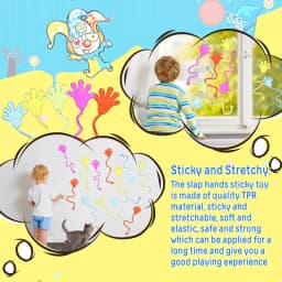 5-50 Pcs Kids Funny Sticky Hands Toy Palm Elastic Sticky Squishy Slap Palm Toy Kids Parent Child Interactive Party Toy Gift