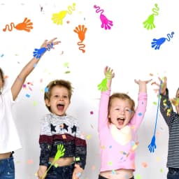 5-50 Pcs Kids Funny Sticky Hands Toy Palm Elastic Sticky Squishy Slap Palm Toy Kids Parent Child Interactive Party Toy Gift