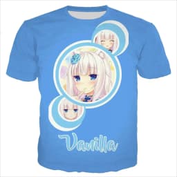 New Cool Tee For Men/women Nekopara Chocolate Vanilla 3D Printed Cute Anime Short Sleeve Harajuku Style Street Wear T-shirt Tops