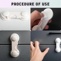 2/5PCS Home Baby Safety Multifunctional Drawer Lock Baby Proof Cabinet Locks Child Safety Door Locks Baby Protection