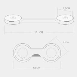 2/5PCS Home Baby Safety Multifunctional Drawer Lock Baby Proof Cabinet Locks Child Safety Door Locks Baby Protection