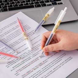 6/10Pcs 0.5mm Retractable Gel Pens Set Black/blue Ink Ballpoint Writing Office Business Signature School Supplies Stationery