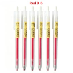 6/10Pcs 0.5mm Retractable Gel Pens Set Black/blue Ink Ballpoint Writing Office Business Signature School Supplies Stationery