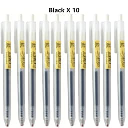 6/10Pcs 0.5mm Retractable Gel Pens Set Black/blue Ink Ballpoint Writing Office Business Signature School Supplies Stationery