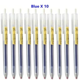 6/10Pcs 0.5mm Retractable Gel Pens Set Black/blue Ink Ballpoint Writing Office Business Signature School Supplies Stationery
