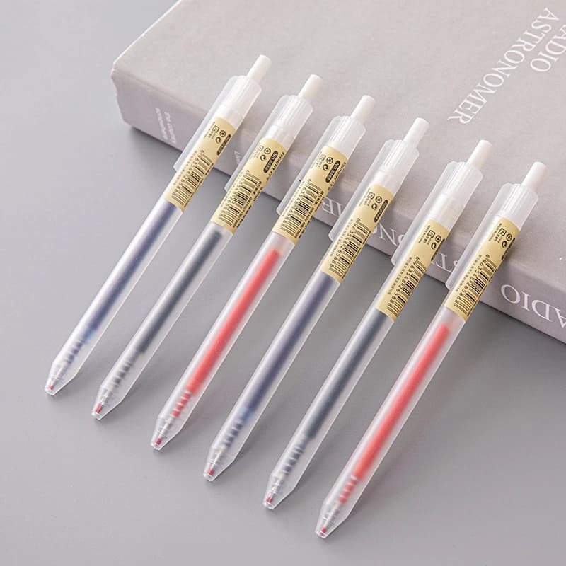 6/10Pcs 0.5mm Retractable Gel Pens Set Black/blue Ink Ballpoint Writing Office Business Signature School Supplies Stationery