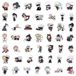 10/30/50/100PCS Kawaii Cartoon Jujutsu Kaisen Stickers Anime Graffiti Sticker DIY Notebook Laptop Guitar Cute PVC Decal Kid Gift