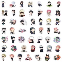 10/30/50/100PCS Kawaii Cartoon Jujutsu Kaisen Stickers Anime Graffiti Sticker DIY Notebook Laptop Guitar Cute PVC Decal Kid Gift