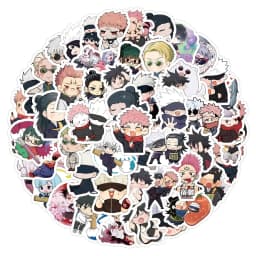 10/30/50/100PCS Kawaii Cartoon Jujutsu Kaisen Stickers Anime Graffiti Sticker DIY Notebook Laptop Guitar Cute PVC Decal Kid Gift