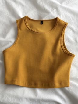 Summer new ladies retro crop top high waist slimming stretch slim short sleeveless bottoming top
