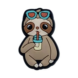 Cute Sloth Shoe Charms Pin for Crocs Accessories Clogs Bubble Slides Sandals PVC Shoe Decorations Party Gifts