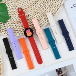 20mm/22mm Strap For Samsung Galaxy watch 7 6 4 Classic/5 pro/3/Active 2/Gear S3 Silicone correa bracelet Huawei GT 2e 3 4 band