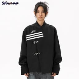 High Quality Women's Blazer Chinese Style Jacket Female Oversize Fashion Women's Clothing Trend 2024 New in External Clothes