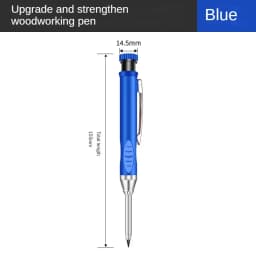 2.8mm Solid Carpenter Deep Hole Maker Construction Pencils with Built in Sharpener for Woodworking Drafting Architect Tool