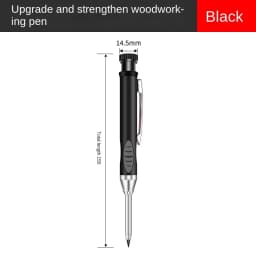 2.8mm Solid Carpenter Deep Hole Maker Construction Pencils with Built in Sharpener for Woodworking Drafting Architect Tool