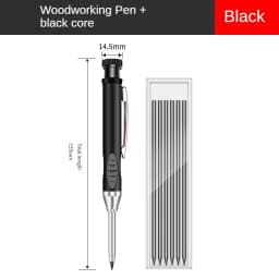 2.8mm Solid Carpenter Deep Hole Maker Construction Pencils with Built in Sharpener for Woodworking Drafting Architect Tool