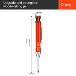 2.8mm Solid Carpenter Deep Hole Maker Construction Pencils with Built in Sharpener for Woodworking Drafting Architect Tool