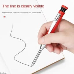 2.8mm Solid Carpenter Deep Hole Maker Construction Pencils with Built in Sharpener for Woodworking Drafting Architect Tool
