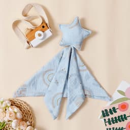 Baby Cotton Muslin Comfortable Blanket Cute Cat Doll For Infant Kids Sleep Appease Towel Children