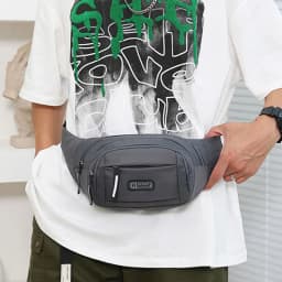Canvas Fit Waistpack Mobile Fanny Waist Packs Men's Sports Outdoor Leisure Running Anti Theft Ultra Thin Invisible Waist Bag