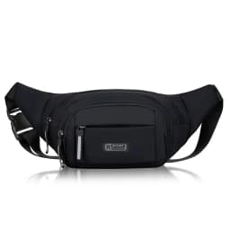 Canvas Fit Waistpack Mobile Fanny Waist Packs Men's Sports Outdoor Leisure Running Anti Theft Ultra Thin Invisible Waist Bag