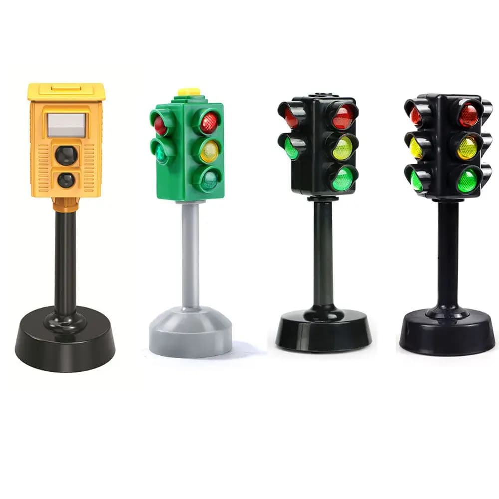 New Children's Gifts Classic Toys Mini Children's Toys Signal Lamp Traffic Light Plastic Model Traffic Lights