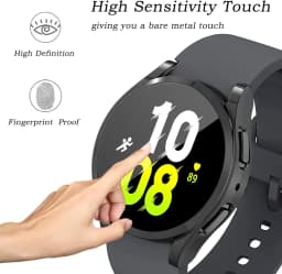 Protector Case For Samsung Galaxy Watch 7 4 5 6 40mm 44mm Cover Coverage Silicone TPU Bumper Screen Protective Full Accessories