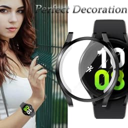 Protector Case For Samsung Galaxy Watch 7 4 5 6 40mm 44mm Cover Coverage Silicone TPU Bumper Screen Protective Full Accessories