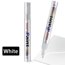 Metal Permanent Paint Marker Pen Waterproof Car Tyre Tire Tread Rubber Graffiti Touch Scratch Wet Wax Highlighter White Markers