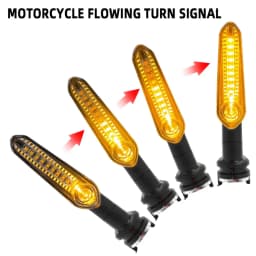 Motorcycle LED Turn Signal Light Flowing Water Amber Front Rear Indicator Flasher Lamp For Yamaha MT07 MT03 MT09 Tracer XSR 700