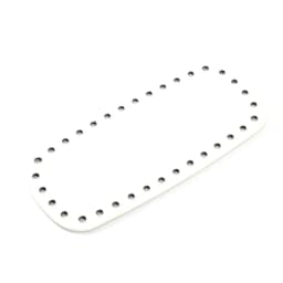 Oval Long Bottom For Knitted Bag PU Leather Bags Accessories Handbag Base Handmade With Holes Solid Color DIY Crochet Bag Bottom