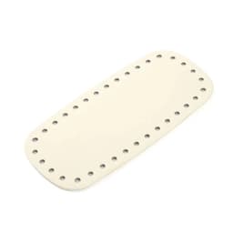 Oval Long Bottom For Knitted Bag PU Leather Bags Accessories Handbag Base Handmade With Holes Solid Color DIY Crochet Bag Bottom