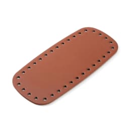 Oval Long Bottom For Knitted Bag PU Leather Bags Accessories Handbag Base Handmade With Holes Solid Color DIY Crochet Bag Bottom