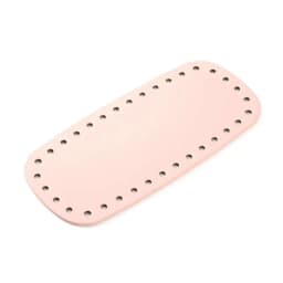 Oval Long Bottom For Knitted Bag PU Leather Bags Accessories Handbag Base Handmade With Holes Solid Color DIY Crochet Bag Bottom