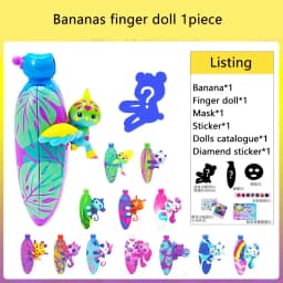 Wild Blossom Tree Bananas Fragrant Cute Animals Finger Surprise Toys Scent Blind Box Birthday Gifts