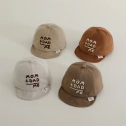 Letter Embroidery Baby Peaked Cap Solid Color Adjustable Toddler Boys Girls Snapback Hat Casual Kids Cotton Duck Tongue Caps