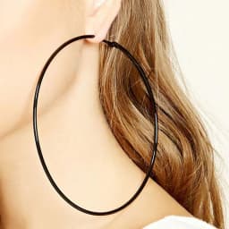 BLIJERY Exaggerated 12CM Oversized Hoop Earrings Basketball Brincos Smooth Big Circle Earrings for Women Punk Jewelry Oorbellen