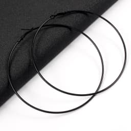 BLIJERY Exaggerated 12CM Oversized Hoop Earrings Basketball Brincos Smooth Big Circle Earrings for Women Punk Jewelry Oorbellen